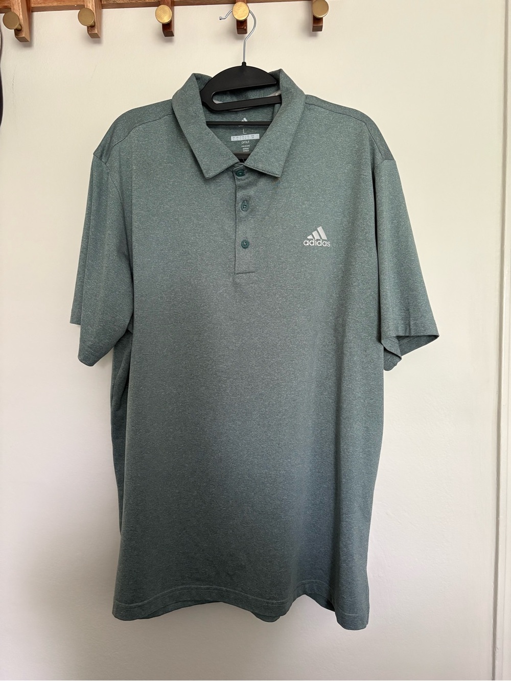 adidas Men’s Heather Gray Polo